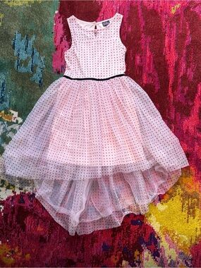 lilt-dresses-lilt-pink-polka-dot-tulle-highlow-party-dress-poshmark